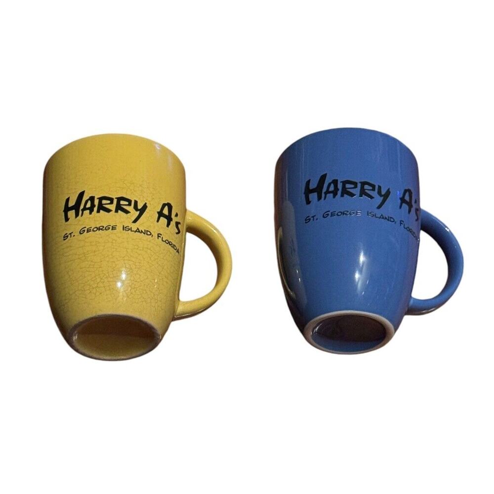 Harry A’s Restaurant Mugs (2) St. George Island, Florida Seafood Bar‎ and Grill